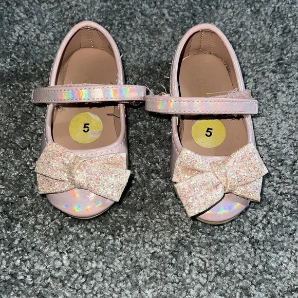 Shoes | Super Cute Sparkly Girls Dress Shoes Rose Gold Color | Poshmark